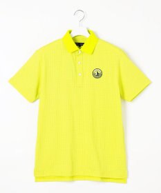 23区GOLF 【MEN】【ストレッチ性】ポリエステルサッカー 半袖ポロシャツ 涼感素材で肌離れGOOD