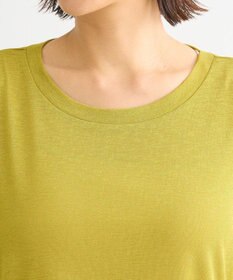 Green Parks 袖チュールドッキングシアー５分袖プルオーバー