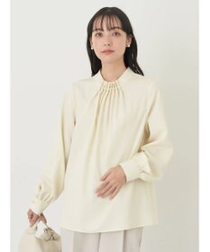 earth music&ecology パールタックブラウス