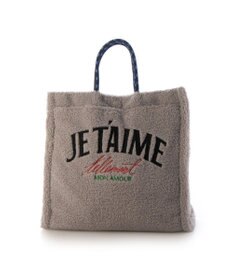 UNBILLION カシュカシュ cachecache / ボア刺繍リバーシブル2wayトート