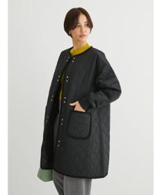 Green Parks キルティングミドル丈コート