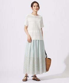 自由区 S 【カタログ掲載・洗える】エンブロイダリーローン スカート