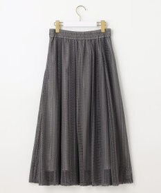 ANY SIS 【洗える】ストライプメッシュレース スカート
