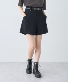 earth music&ecology ベルト付きタブデザインショートパンツ