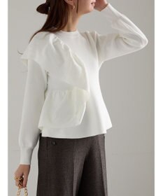 Te chichi アシンメトリーフリルニット《2025winter catalog item》