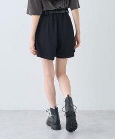earth music&ecology ベルト付きタブデザインショートパンツ
