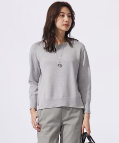 J.PRESS LADIES 【洗える】GIMA COTTON プルオーバー ニット