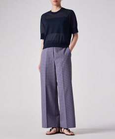 Paul Smith 【洗える】シアーボーダー 半袖ニット