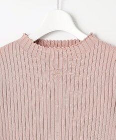 Feroux 【洗える】ロゴリブ プルオーバー ニット