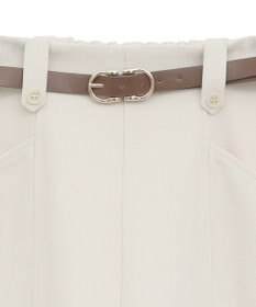 earth music&ecology ベルト付きタブデザインショートパンツ