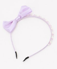 ANY KIDS ビーズ × リボン カチューシャ