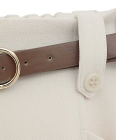 earth music&ecology ベルト付きタブデザインショートパンツ