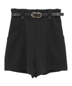 earth music&ecology ベルト付きタブデザインショートパンツ