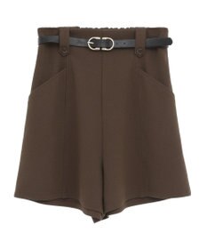 earth music&ecology ベルト付きタブデザインショートパンツ