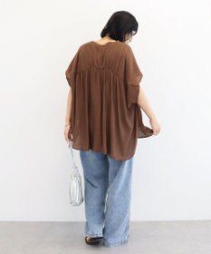 Green Parks フレンチスリーブリブドッキングシャツ