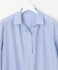 J.PRESS LADIES 【イージーケア】STRIPE JERSEY シャツ衿 カットソー