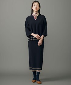 自由区 S レーヨンストレッチスキッパー ニット