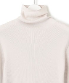 23区 L 【洗える】スムージーコットン シアーリブ ニット