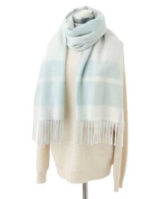 MOONBAT FURLA ウールブロックチェックラメストール/幅50cm