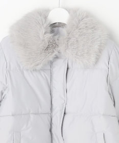 Feroux ファーカラー付き・ダウン見え中綿 ジャケット