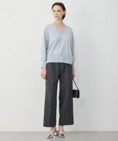 ICB クリアレーヨンストレッチ Vネックニット