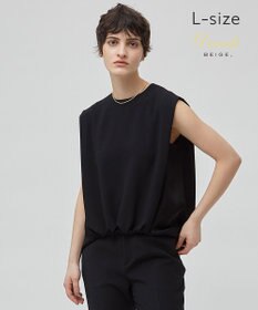 BEIGE， 【洗える・L-size】CINDY / ノースリーブブラウス