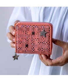 tsumori chisato CARRY キラメッシュ ラウンドファスナー折財布