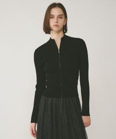 GRACE CONTINENTAL リブニットzipトップ