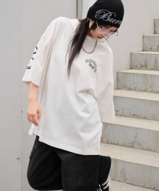 WEGO 【ユニセックス着用ITEM】アクセ付きストレートロゴT（SS）