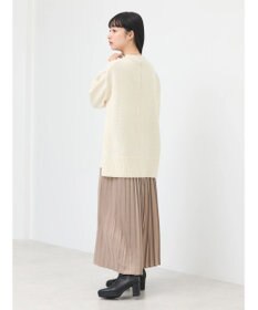 earth music&ecology サテンプリーツスカート