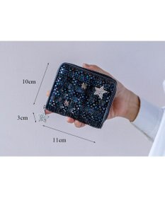 tsumori chisato CARRY キラメッシュ ラウンドファスナー折財布