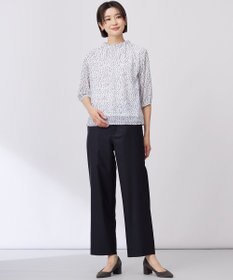 J.PRESS LADIES S 【洗える】hand drawn dots ボトルネック カットソー