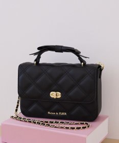 Maison de FLEUR キルティングフラップバッグ
