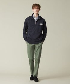 J.PRESS MEN インレージャージー ロゴハーフジップスウェット