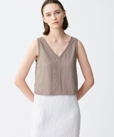 uncrave ドレープツイル Vネックトップス