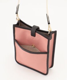 LA BAGAGERIE スクエアレザーミニショルダーバッグ