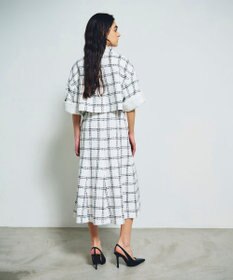 GRACE CONTINENTAL チェックツイードショートジャケット