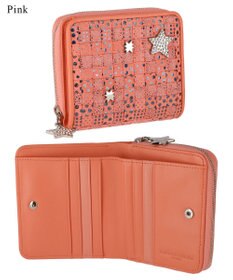 tsumori chisato CARRY キラメッシュ ラウンドファスナー折財布