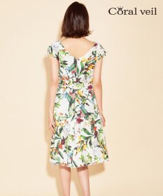 San-ai Resort（三愛水着楽園） 【SALE】【Coral veil】Botanical Garden ショルダードレス 3点セット水着 9号/11号