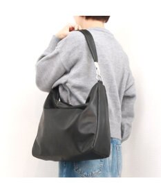 UNBILLION カシュカシュ cachecache / ソフト合皮スクエアホーボーショルダーバッグ