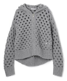 BEIGE， KOKOMO / ウールアルパカメッシュニットパーカー