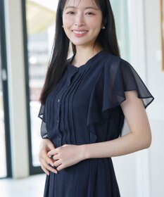 Tiaclasse L 【新色追加】フレアスリーブワンピース