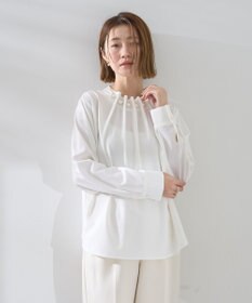 YECCA VECCA パールタックブラウス