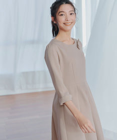 Tiaclasse 【3WAY】リボンブローチ＆ベルト付きフレアワンピース