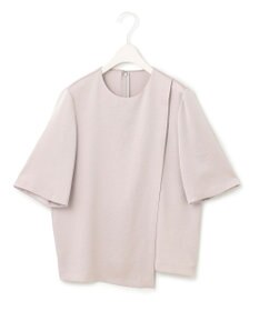 ICB 【洗える】 サテンクレープ Tブラウス