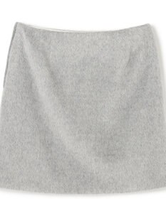 BEIGE， COURBE / アルパカ混ミニ丈スカート