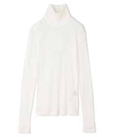 uncrave アルビニスタシフォンテレコ ハイネックカットソー（uncrave STANDARD）