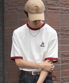 WEGO ワンポイント刺繍リンガーT（SS）