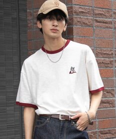 WEGO ワンポイント刺繍リンガーT（SS）