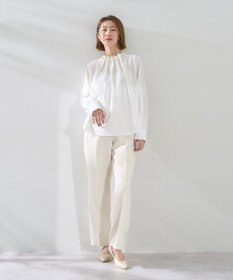 YECCA VECCA パールタックブラウス